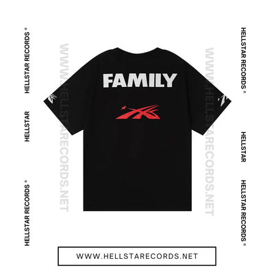 Hellstar Sports Family Tee - Black Back Graphic FAMILY Design