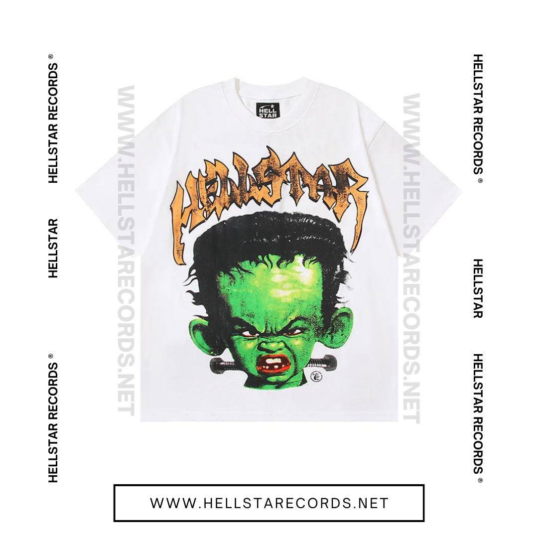 Front view of Hellstar Franken Kid T-shirt with bold graphics