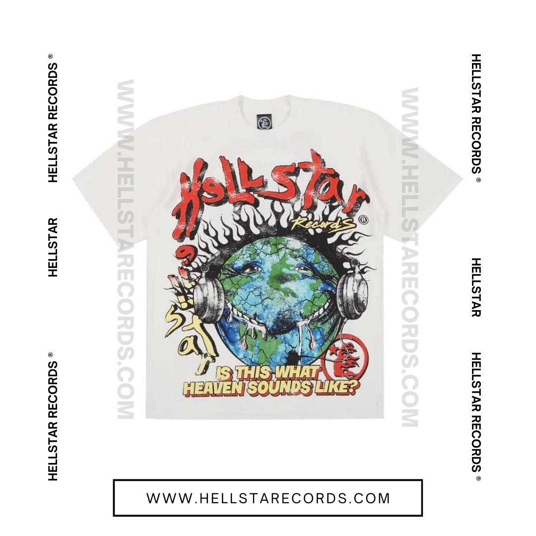 Hellstar Studios Heaven on Earth Cream Tee - Front View