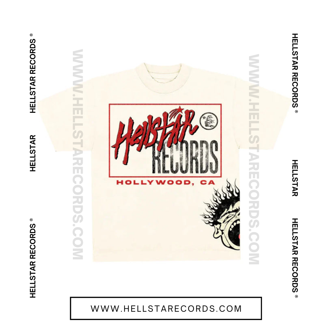 Front View of Hellstar Studios Record Tee by Hellstar Studios