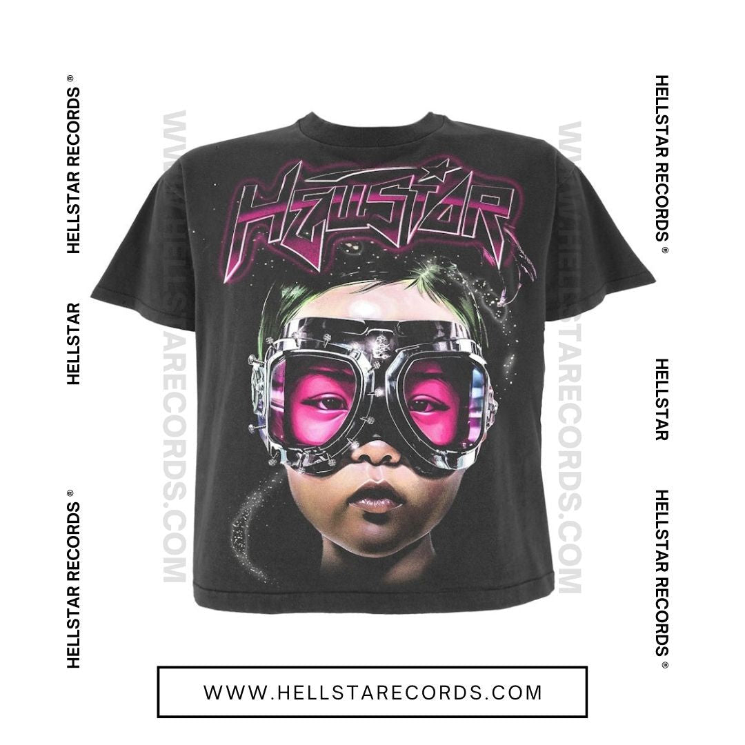 Hellstar Futuristic Vision T-Shirt - Premium Black Graphic Tee